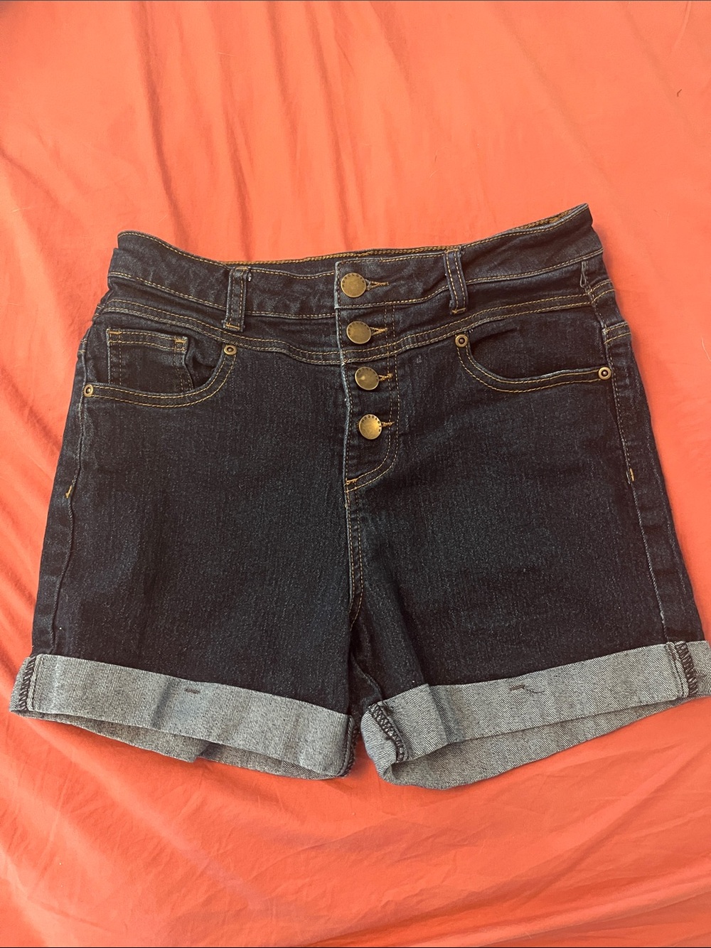 ModCloth vintage style High waist jean Shorts